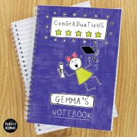 Personalised Purple Ronnie Female Graduation Notebook Extra Image 2 Preview